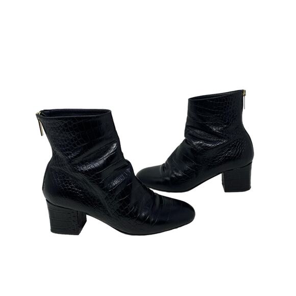 Tamara Mellon Vadim Leather Croc Bootie Size 39 or US 9 - Picture 5 of 15
